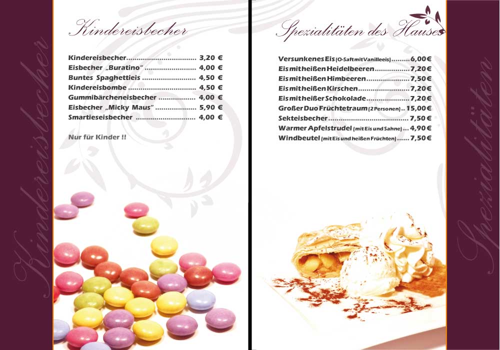 Kindereisbecher Spezialitaeten